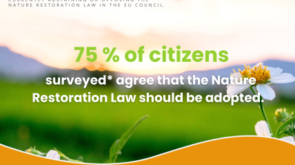 La loi sur la restauration de la nature est soutenue par 75 % des citoyens des pays qui ne la soutiennent pas