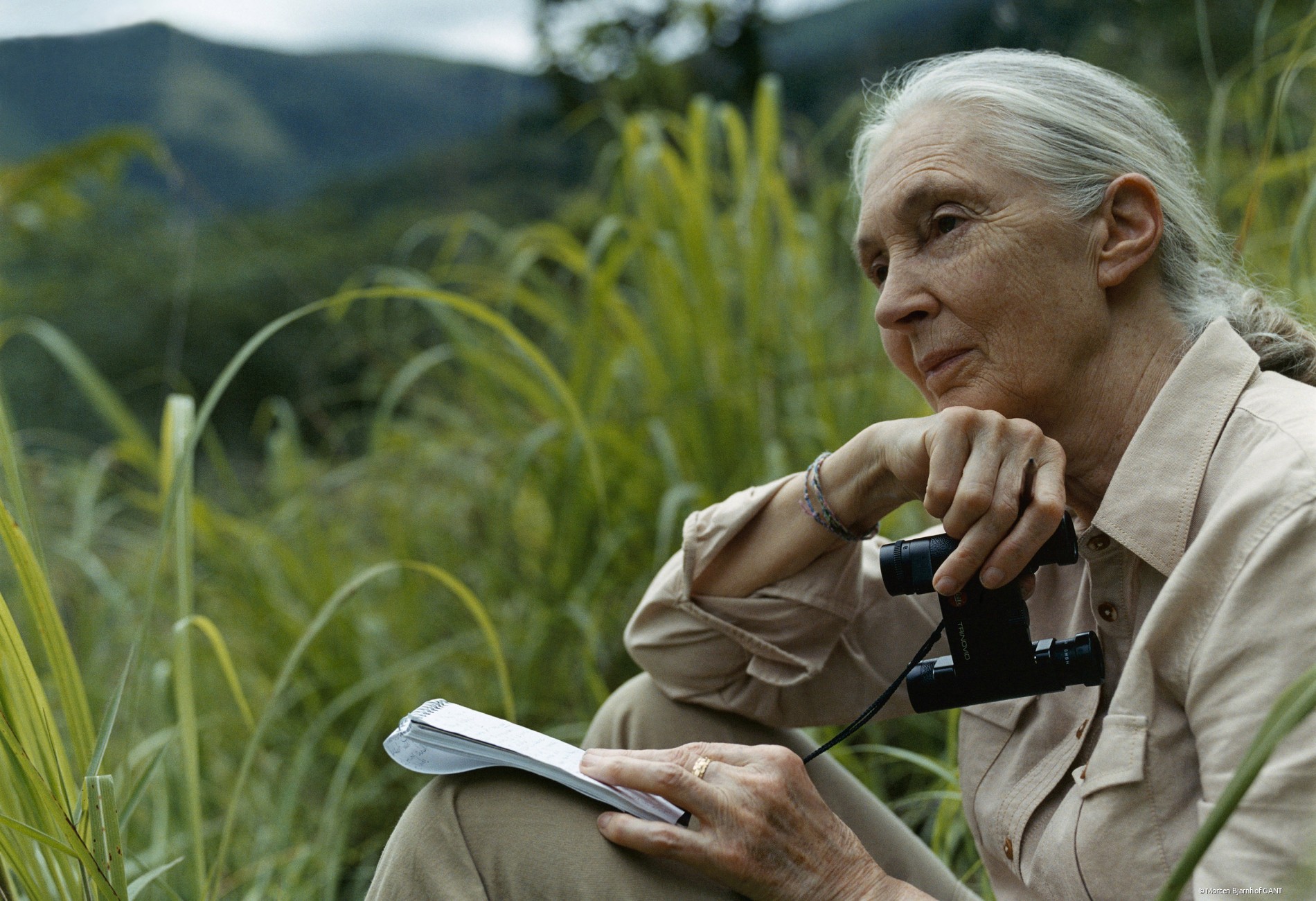 Dr. Jane Goodall in Gombe National Park, Tanzania 